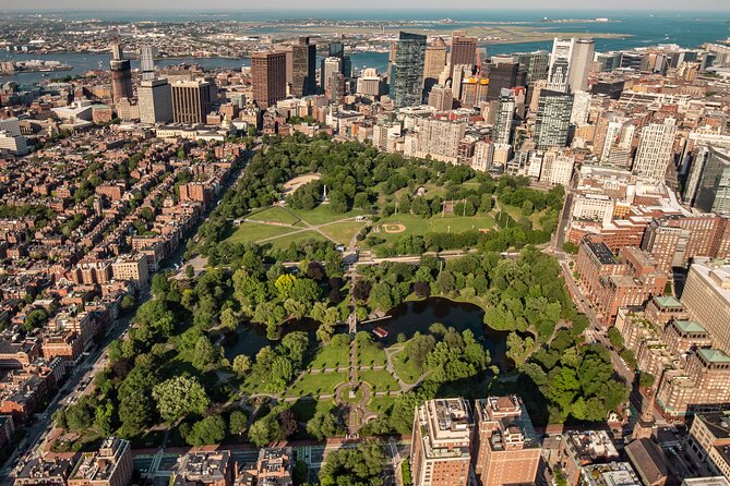 30-Min Private Helicopter Skyline Tour of Boston - Fenway Park, USS Constitution, and the Zakim Bridge: sports, sea, and civil rights