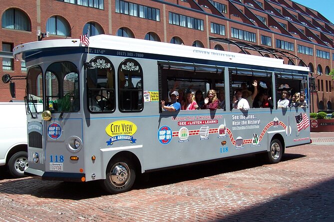 80-Minutes NON-STOP Trolley of Historic Boston and Freedom Trail - Getting Oriented Fast: Starting Near Atlantic Ave