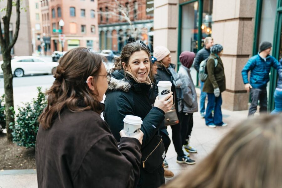 Boston: Guided Delicious Donut Tour with Tastings - Waterfront and Boston Public Market, where coffee and cider fit the vibe