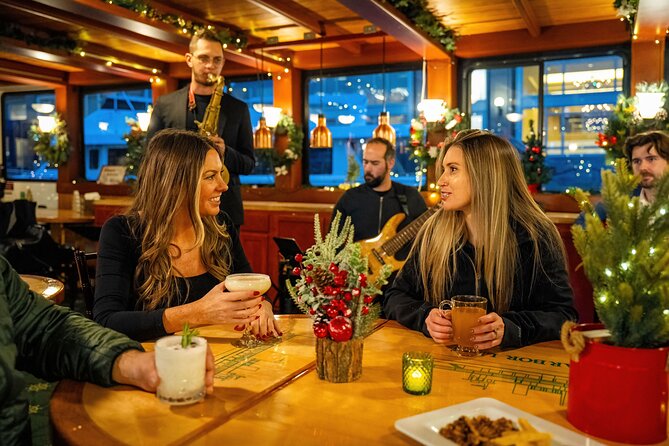 Boston Holiday Cocoa Cruise - Seating on a heated yacht, plus how to get the best views