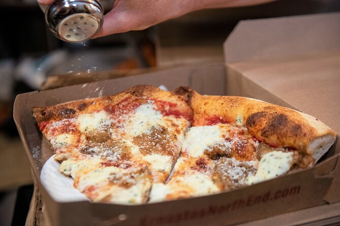 Boston Pizza Lovers Food and History Walking Food Tour - Pizza Stops, sample sizing, and why this feels like real value