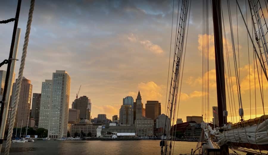 Boston: Sunset Tall Ship Harbor Cruise - What you get instead of narration, and how to use it