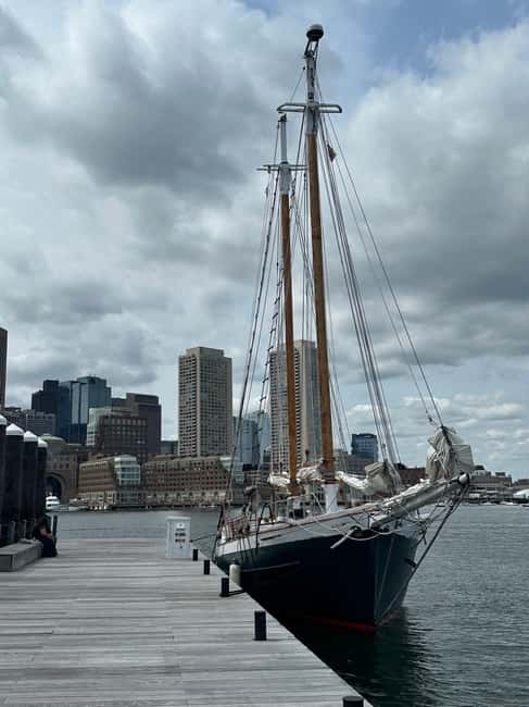 Boston: Tall Ship Harbor Sail - What you see on the water: skyline views and a working harbor