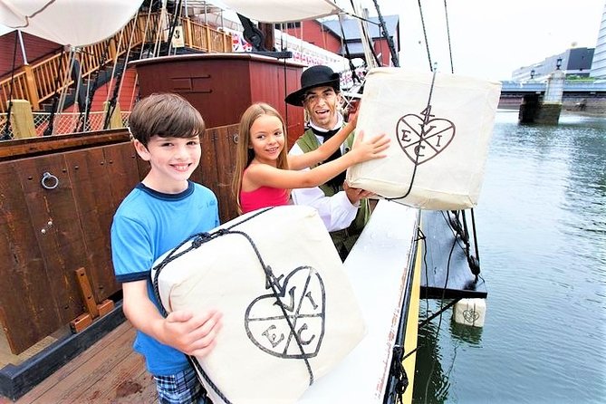 Boston Tea Party Ships and Museum Admission - Let it Begin Here and the timeline jump to the shot heard around the world