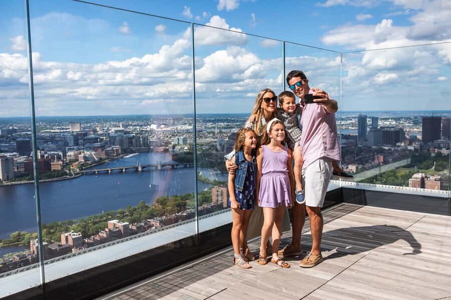 Boston: View Boston Observation Deck Entry Ticket - 52nd Floor Views: Indoor 360-Degree Sights and Virtual Landmark Help
