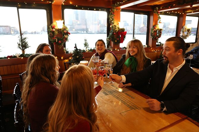 Holiday Sunset Cruise in Boston Harbor - The heated cabin and open deck: choose your comfort zone