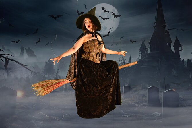 Magick Broom Costume Photography - Green Screen Technology - The photo moment: posing for green-screen flying