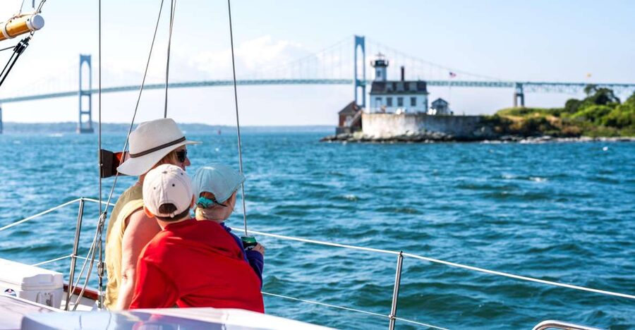 Newport: Day Sailing and Sightseeing Boat Tour on a Schooner - Fort Adams and the US military story from the water