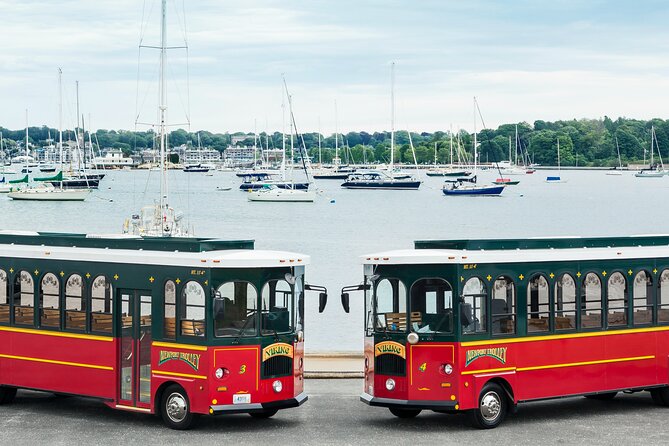 Newport Trolley Tour with Marble House - Viking Tours - Ten-Mile Ocean Drive and Bellevue Avenue, seen without the stress