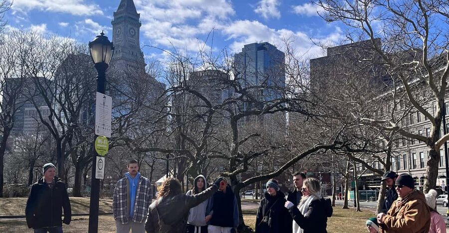 Nicky & Paulie's Tour o' Boston - Copp’s Hill Terrace: the harbor view start and easy meeting spot