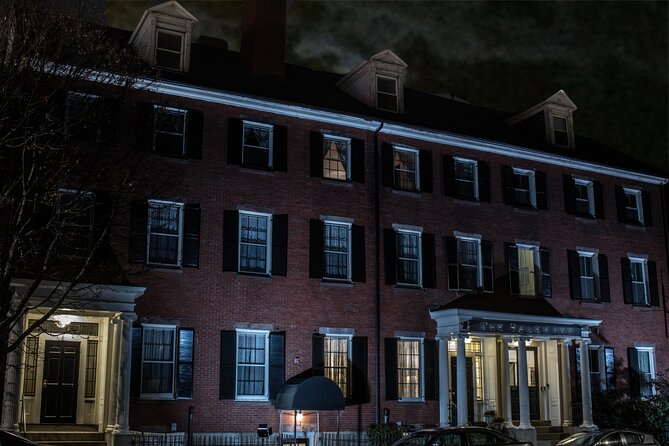 Salem Ghost Tour: Witches & Wicked Whispers - Stop 5, The Salem Inn and cozy lodging with long shadows