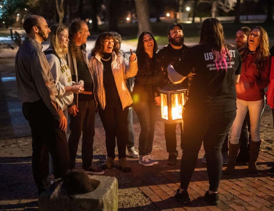 Salem: Ultimate Dead of Night Walking Ghost Tour - The Route in Real Life: Hawthorne Hotel, Proctor’s Ledge, and a Speakeasy Store