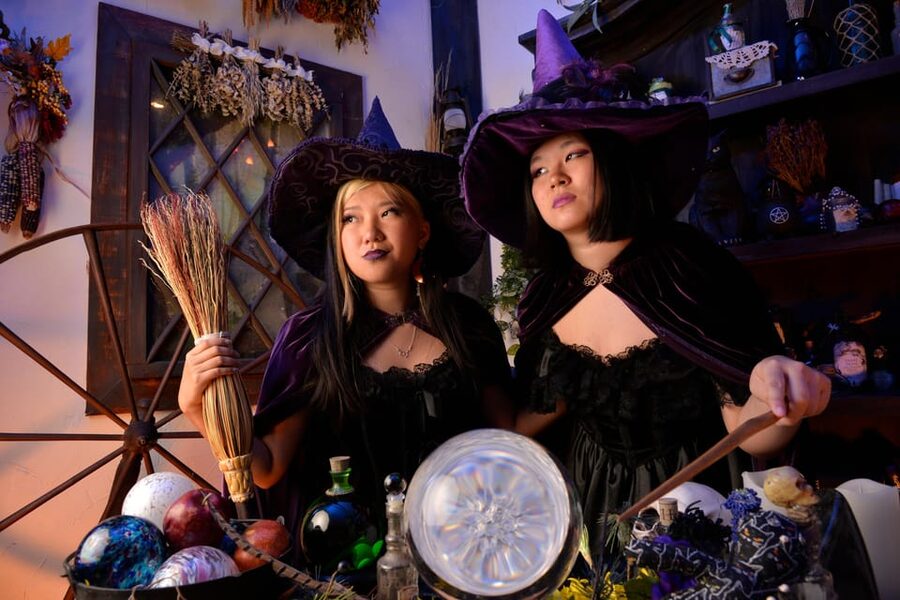 Salem: Witch Costume Photo Studio Experience - The four themed sets, and how to choose your vibe