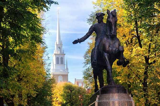 Small Group Revolutionary Tour of Lexington, Concord, and Boston - Paul Revere Mall and Old North Church: the signal that started the clock