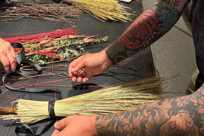Witch City Broom Making Workshop in Salem - Choosing broom handle, broomcorn, and charms that look like you