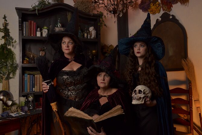 Witch Costume Photo Shoot - Witch Cottage theatrical set - Witch Cottage vs Other Salem Photo Sets: How to Choose